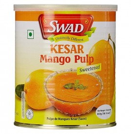 Swad Kesar Mango Pulp Sweetened  Tin  850 grams